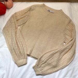Zara Knit Sweater sz M